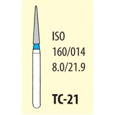 Бор алмазный ТН (TC-21) конус цв синий Мани
