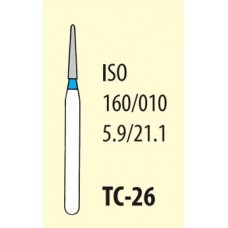 Бор алмазный ТН (TC-26) конус цв синий Мани