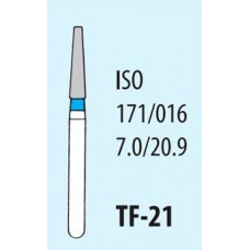 Бор алмазный ТН (TF-21) конус цв синий Мани